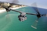 A Cv-22 Osprey Aircraft Flies over Florida's Emerald Coast. - 30