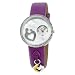 Search : Mother and Child Women's MC-102S-PUR Crystal Accented Bezel Charm Watch