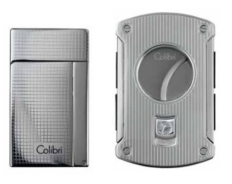 Colibri Aspire Lighter & Slice Set - Polished Chrome