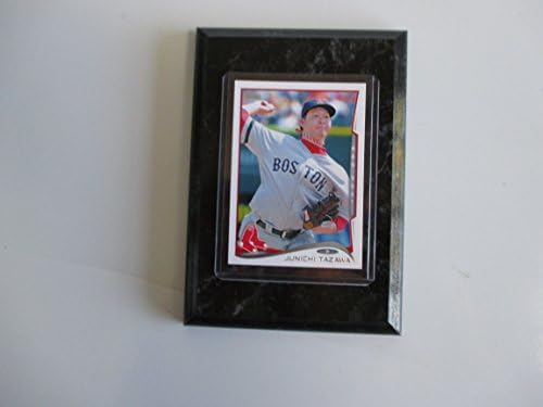 Junichi Tazawa Boston Red Sox Mounted Player Card 4x6