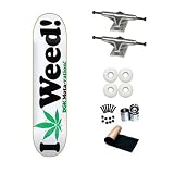DGK Mota-vation I Love Weed White 7.75 Skateboard Complete