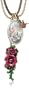 Lucky Brand Beatles Flower Power Gold-Tone Charm Necklace, 16"