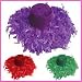 Feather Tea Party Hat Select Color: green