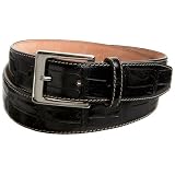 Fullum & Holt Tuareg Crocodile-Print Belt