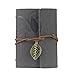 LUNIWEI Vintage Notebook, Leaf Leather Cover Loose Leaf Blank Journal D...