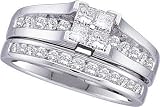 1.00CT-DIA INVISIBLE BRIDAL SET