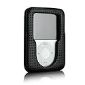 Case-Mate Leather Case For iPod Nano 3G - Phantom Black Perforated