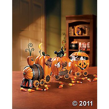 Pumpkin Express Train Thanksgivng Fall Table Top Holiday Decoration Harvest