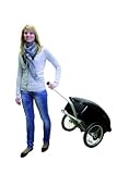 M-WAVE Remorque pour Vélo Alu Noir Remorque pour vélo