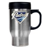 San Diego Padres Primary Logo Stainless Steel Travel Mug
