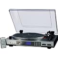 AEG MC 4420 Plattenspieler (MP3-Wiedergabe, MMC-/SD-Kartenslot, Line-Out Anschluss, USB 2.0) grau