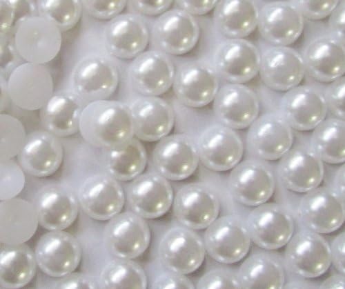 100pcs Flatback Pearl 12mm--- White By Pixiheart