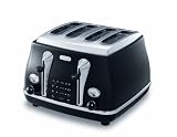 De'Longhi Icona 4 Slice Toaster (Onyx Black)