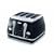 De'Longhi Icona 4 Slot Toaster (High Gloss Onyx Black)