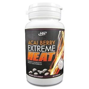 Acai Berry Extreme HEAT All-In-One Powerful Weight Loss Supplement, Burns Fat, Reduces Appetite, Cleanse Formula