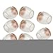 BQLZR Round Bottom Square Opening Transparent Silicon Gel Chair Leg Caps Feet Pads Furniture Table Covers Wood Floor Protectors Pack Of 8