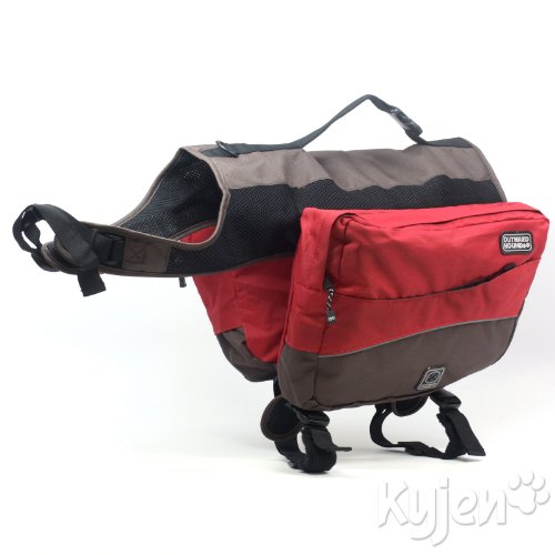 Kyjen Outward Hound Excursion Dog Backpack - X Large - Red Java and Clay