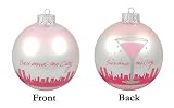 HBO's Sex And The City Pink Martini Glass Ball Christmas Ornament 4