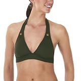 Mossimo Black: Studded Halter Top - Olive