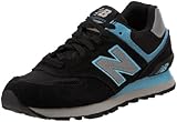 New Balance Women's WL574 Sneaker,Black Blue,9 B(M) US New Balance Women's WL574 Sneaker,Black Blue,9 B(M) US