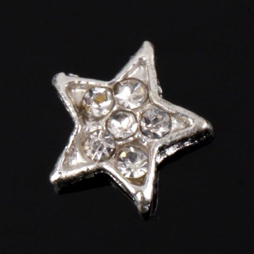 Nail Hall 10pcs 3D Five-pointed Star Nail Art Slices Glitters DIY Decorations