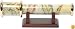 G.W. Schleidt KS135-40B Kaleidoscope Wooden Base Light Continent French Motif
