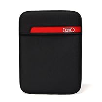 ASUS U20A-A1 Thin and Light 12.1-Inch Laptop Neoprene Notebook Flip Top Skin Fit Sleeve (Black/Red)