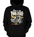 Cruisin Topless Mens Mens Biker Sweatshirt, Motorcycle On Beach Pullover Hoodie