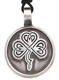 Celtic Irish Clover Design Real Pewter Pendant Necklace