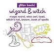 Stretchy Shapes Shaped Rubber Bands Bracelets 24Pack Wizard Witch