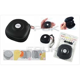 BLACK SONY PSP UMD DISC & MEMORY CARD HOLDER CARRY CASE BAG HOLDER