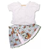Baby Girls Boutique Eyelet Shirt and Western Print Skirt (12-18 months) by Frogs and Frills