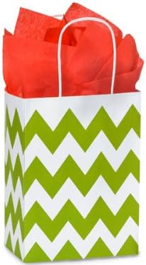 Apple Chevron Cub Paper Shopper Gift Bag - Pack of 10