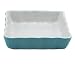 BIA Cordon Bleu 5-Inch Square Quiche, Set of 4, Two-Tone Jade/White