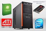 ONE Gamer-PC Core i5-760, 4x2,80Ghz (Quadcore), 4 GB DDR3-RAM, 1000GB HDD SATA2, DVD-Brenner, 1024MB ATI Radeon HD5770, 7.1 Sound, GigaBit-LAN, HDMI, DVI, inkl. Microsoft Windows 7 Home Premium 64-Bit