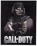 Call of Duty Video Game Skull Mask Skeleton Soldier Raschel Fleece Throw Blanket
