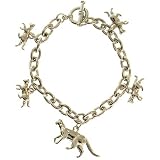Cat Charm Bracelet, Vintage Jj In Silver