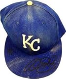 Alex Gordon Autographed 2007 Game-Used Kansas City Royals Baseball Cap - Autographed MLB Helmets and Hats