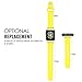 MoKo Apple Watch Band Series 1 Series 2, Soft Silicone Fitness Replacement Sports Band for 38mm Apple Watch 2015 & 2016 All Models, YELLOW (Not fit 42mm Versions)