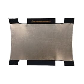 Sunbounce Mini Textile, 3' x 4' Zebra Gold & Silver with White Backing.