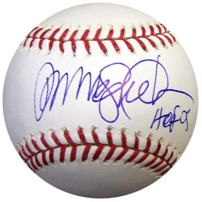 Ryne Sandberg Autographed/Hand Signed Chicago Cubs Major League Baseball with HOF '05 Inscription