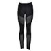 Lookatool Women High Waist Fitness Yoga Sport Pants Nine Points Leggings (S, Black)