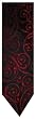 Men's Sean John Necktie Neck Tie Paisley Black and Red