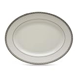 Lenox Serpentine Platinum Bone China 13 Oval Platter