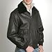 Landing Navy Men's G-1 Goatskin Leather Flight Bomber Jacket - Regular