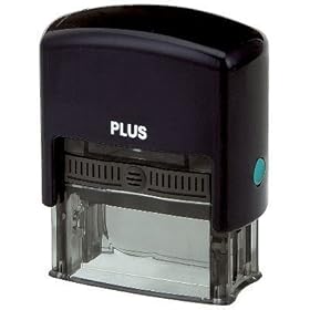 【クリックで詳細表示】PLUS 個人情報保護スタンプ 早撃ちケシポン ネイビー IS-200CM NV 37-063