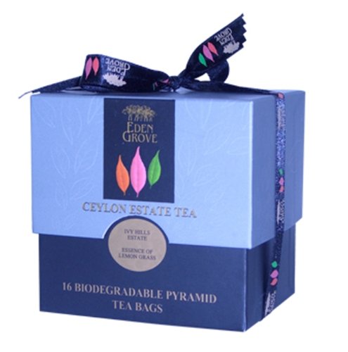Eden Grove Black Tea Lemongrass, 16-count Pyramid Tea Bags, 1.7-Ounce Boxes (Pack of 3) by Eden Grove