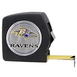 Baltimore Ravens NFL 25' Black Tape Measure