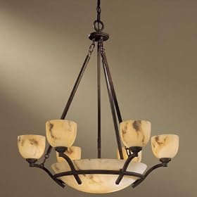 Minka 688-14 Calavera 6L Chandelier Repl Gl, Nutmeg by Minka