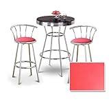 IMAGE OF Chrome Bar Table & 2 Chrome 29